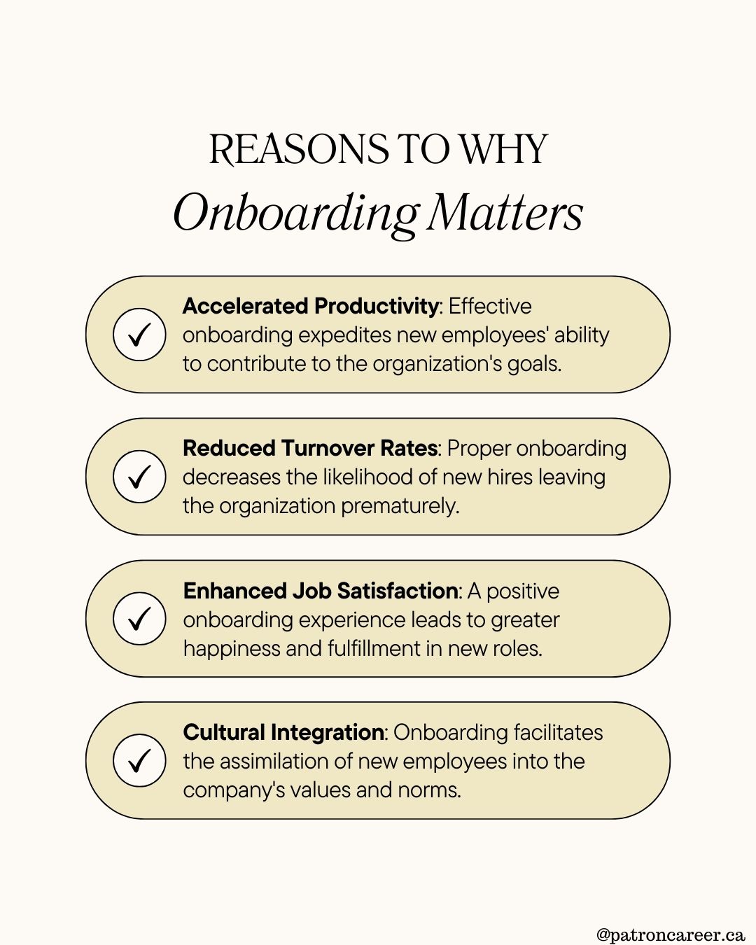 Reasons to why onboarding matters